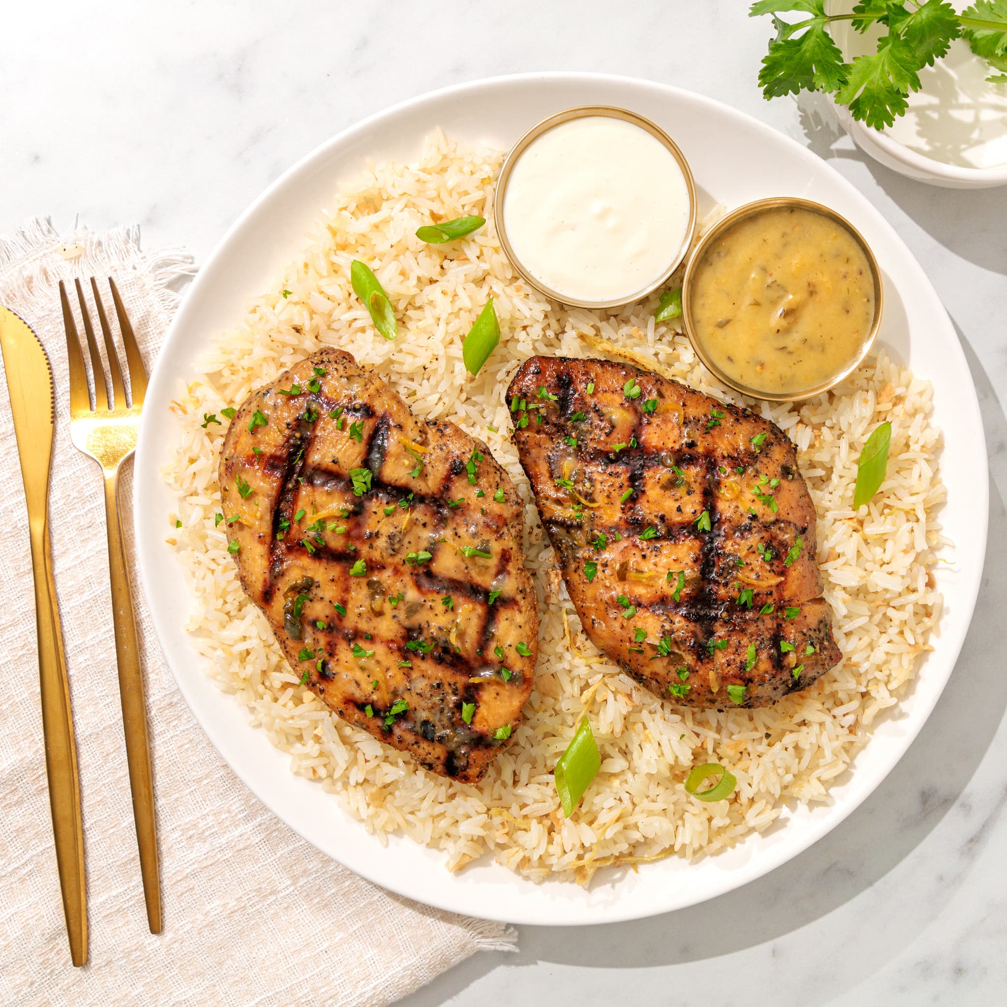 Lemon Pepper chicken skewers