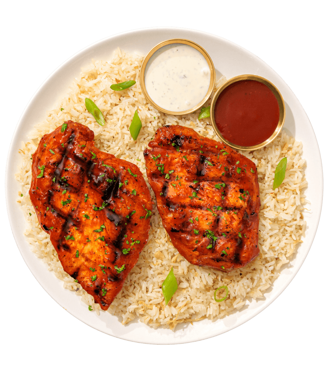 BBQ Chicken flame-grilled chicken