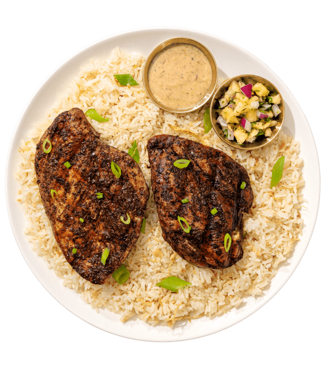 Jamaican Jerk flame-grilled chicken