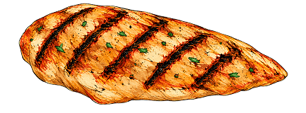 Skewerbros flame-grilled chicken illustration