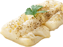 Cooked cod fillet